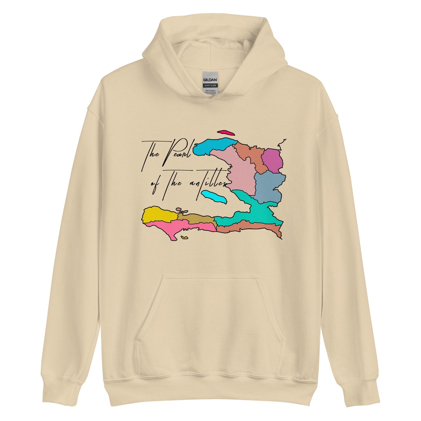 02-Haiti map Pearl Unisex Hoodie - Haitianbuy