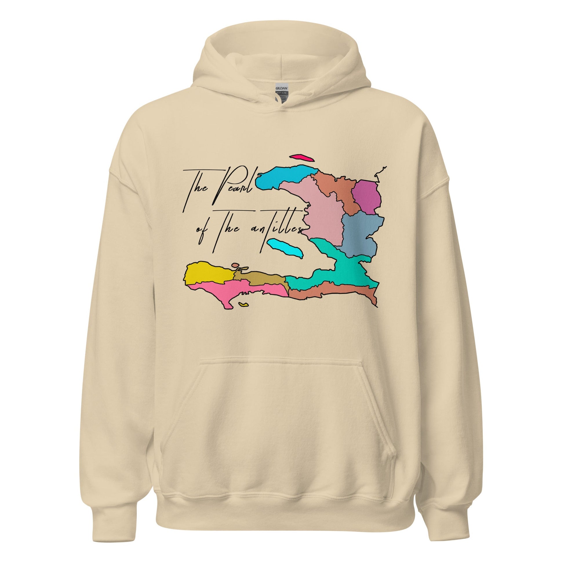 02-Haiti map Pearl Unisex Hoodie - Haitianbuy