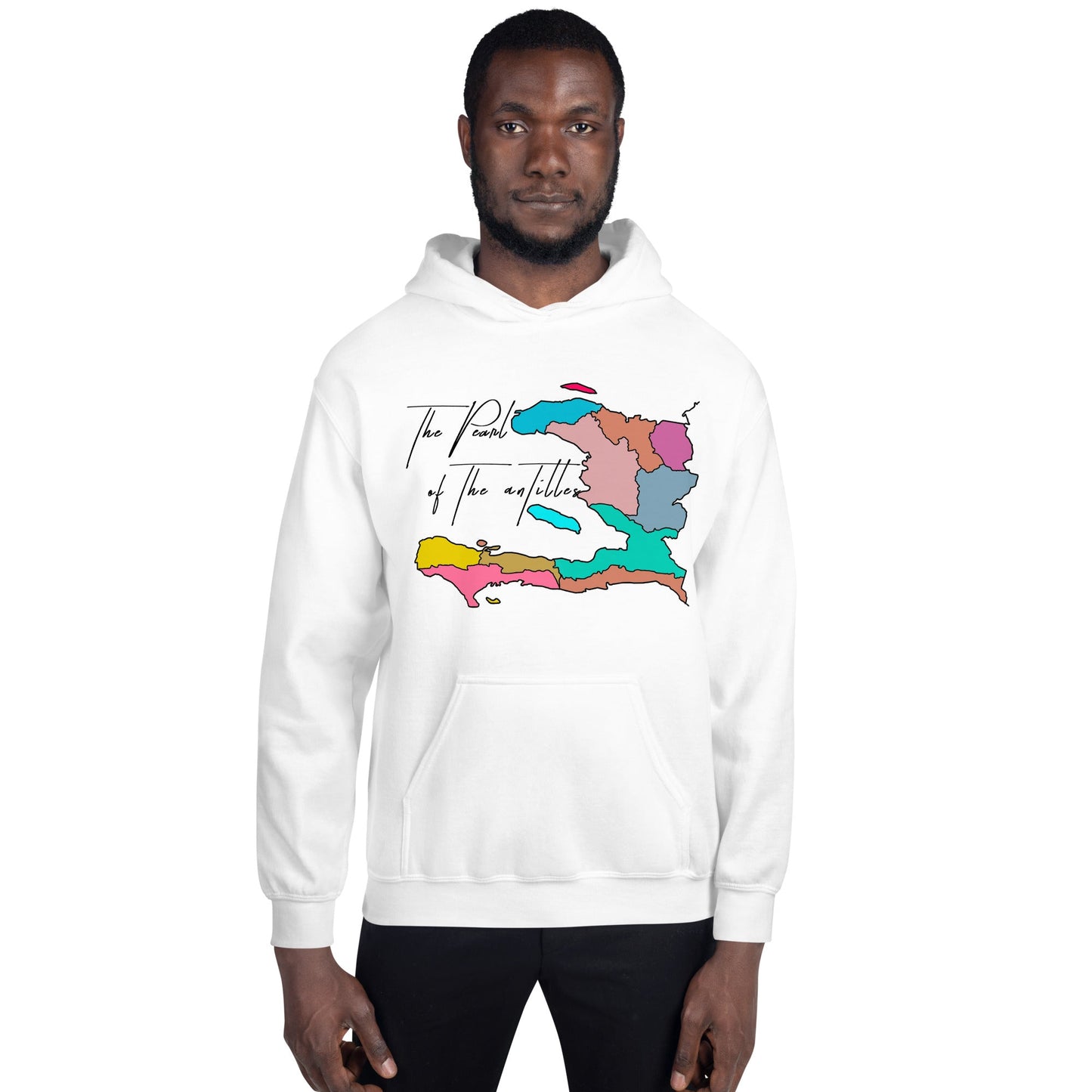 02-Haiti map Pearl Unisex Hoodie - Haitianbuy