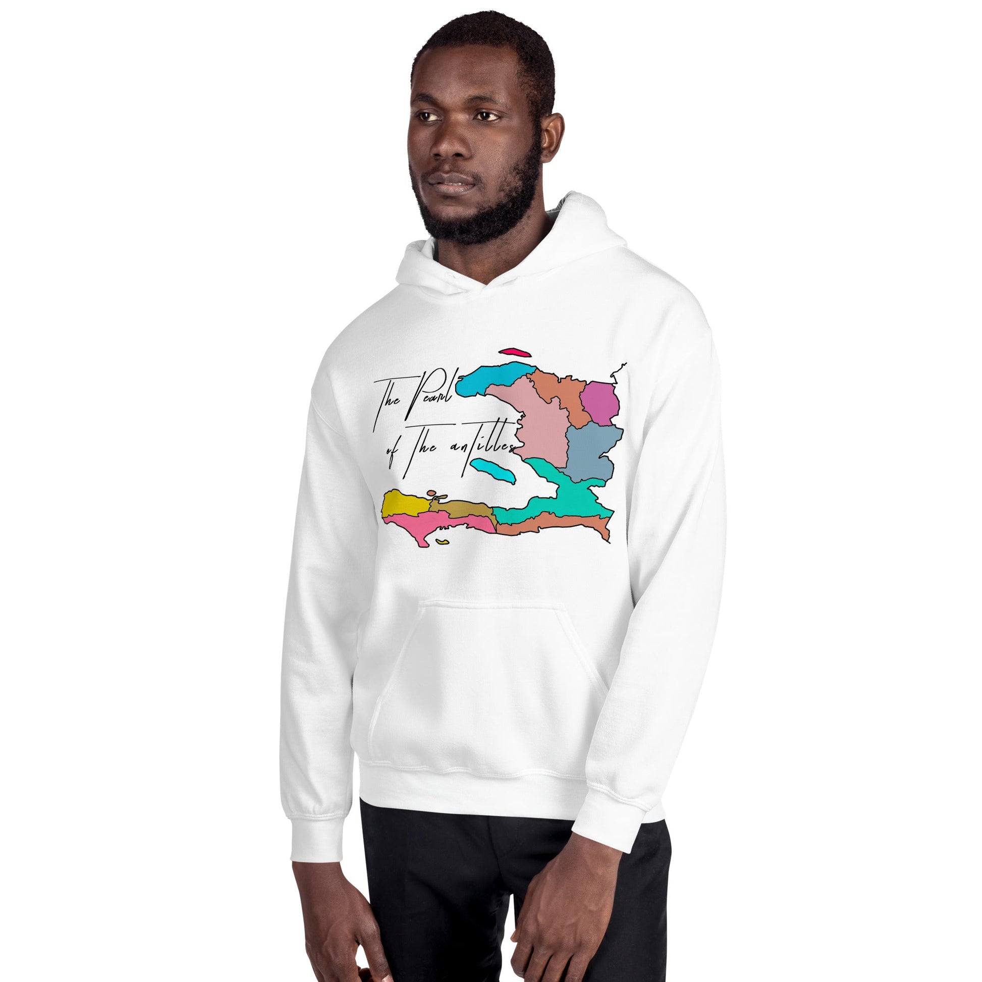 02-Haiti map Pearl Unisex Hoodie - Haitianbuy