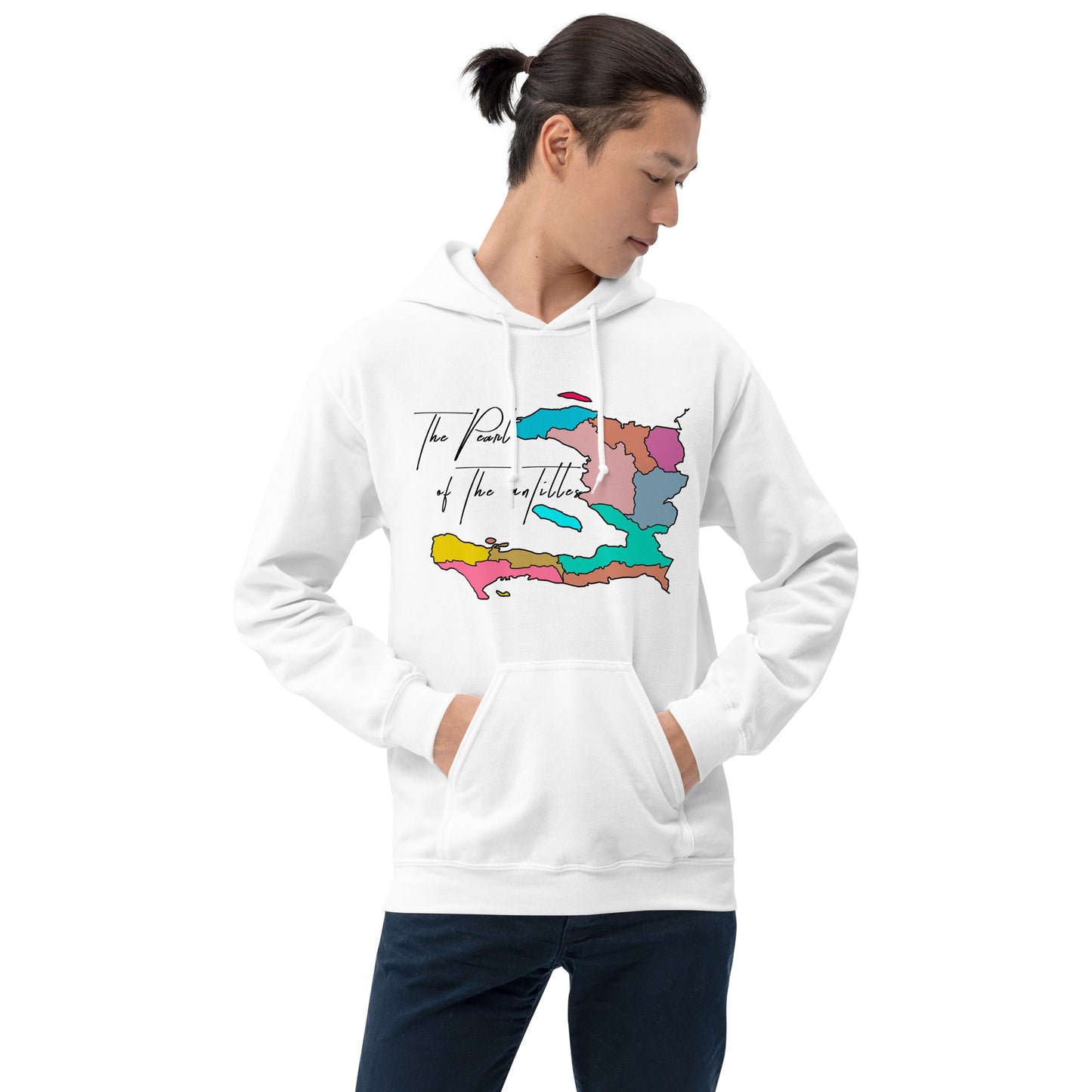 02-Haiti map Pearl Unisex Hoodie - Haitianbuy