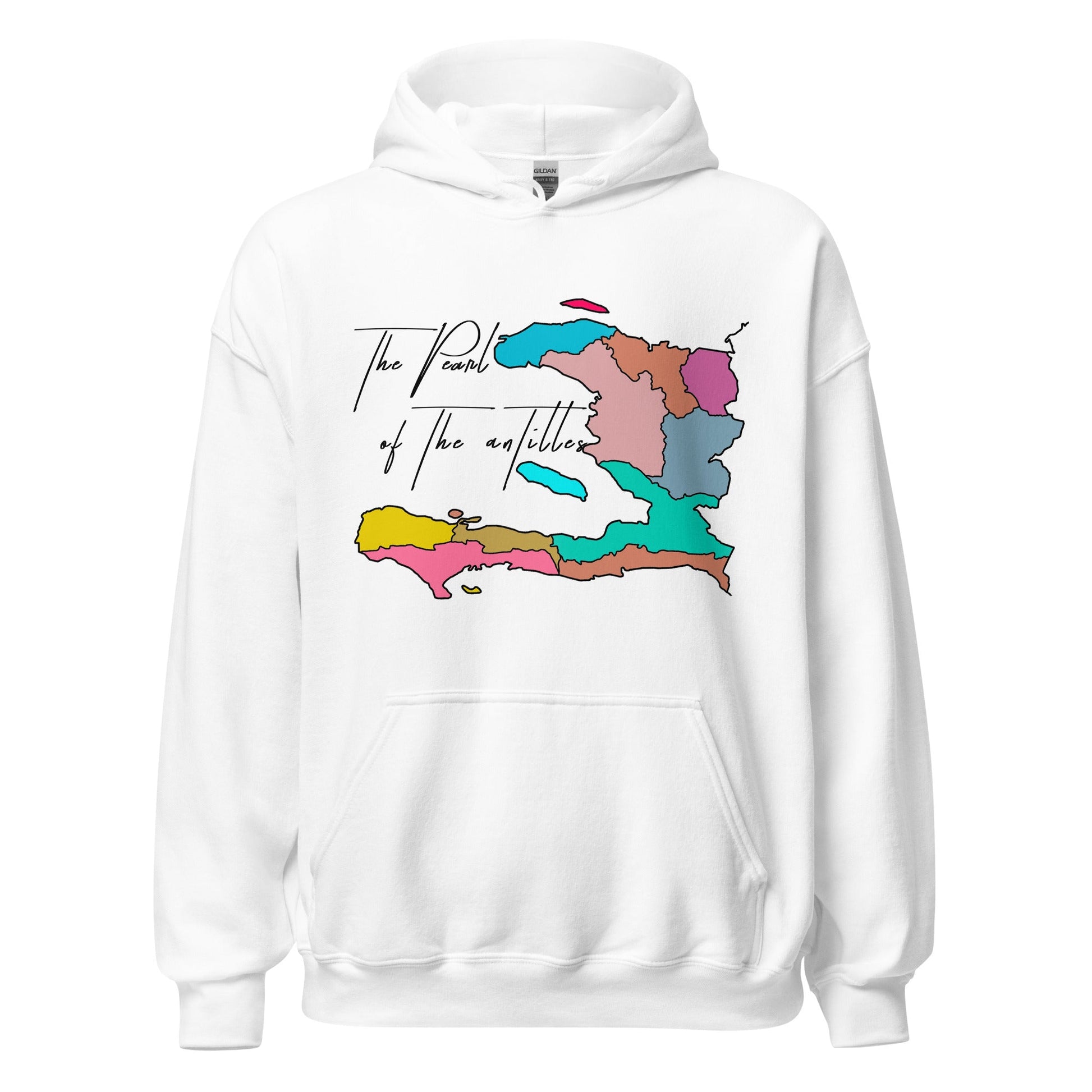 02-Haiti map Pearl Unisex Hoodie - Haitianbuy