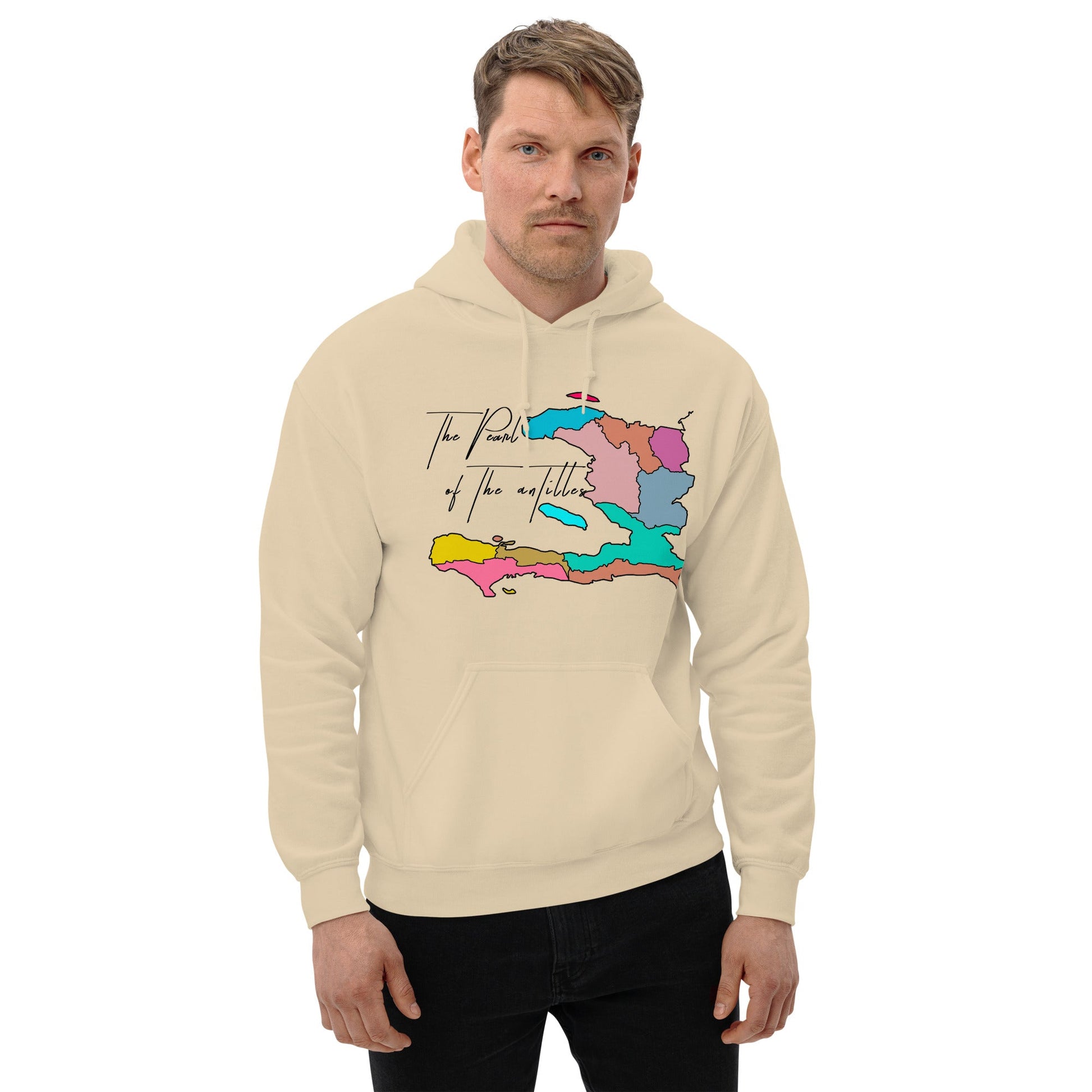 02-Haiti map Pearl Unisex Hoodie - Haitianbuy