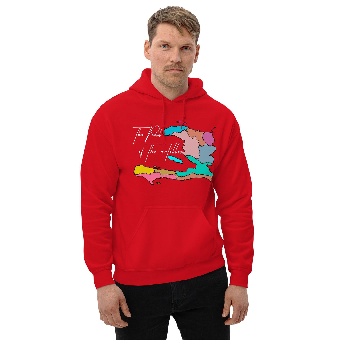 02-Haiti map Pearl Unisex Hoodie - Haitianbuy