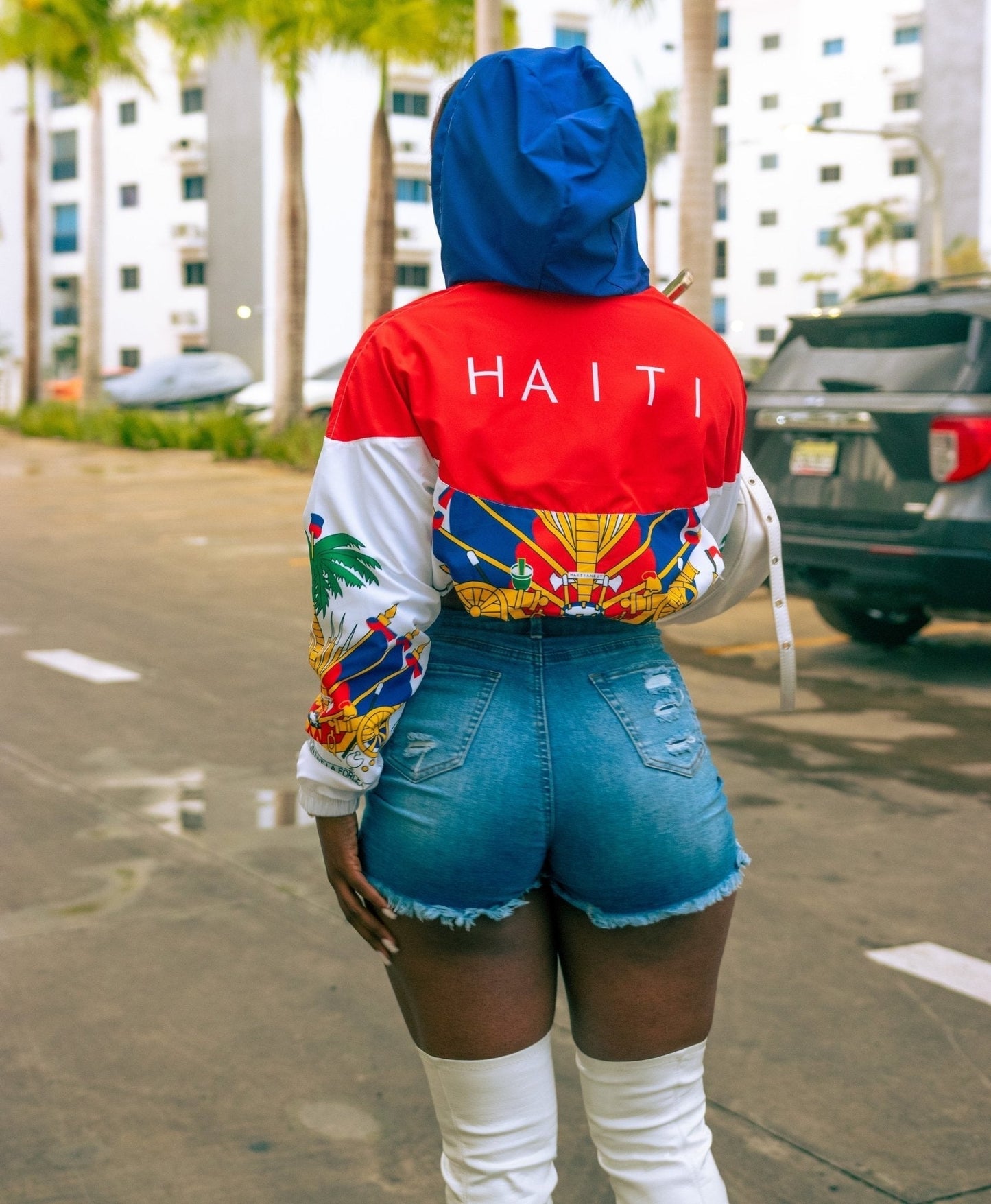 02-HT Women’s cropped windbreaker - Haitianbuy