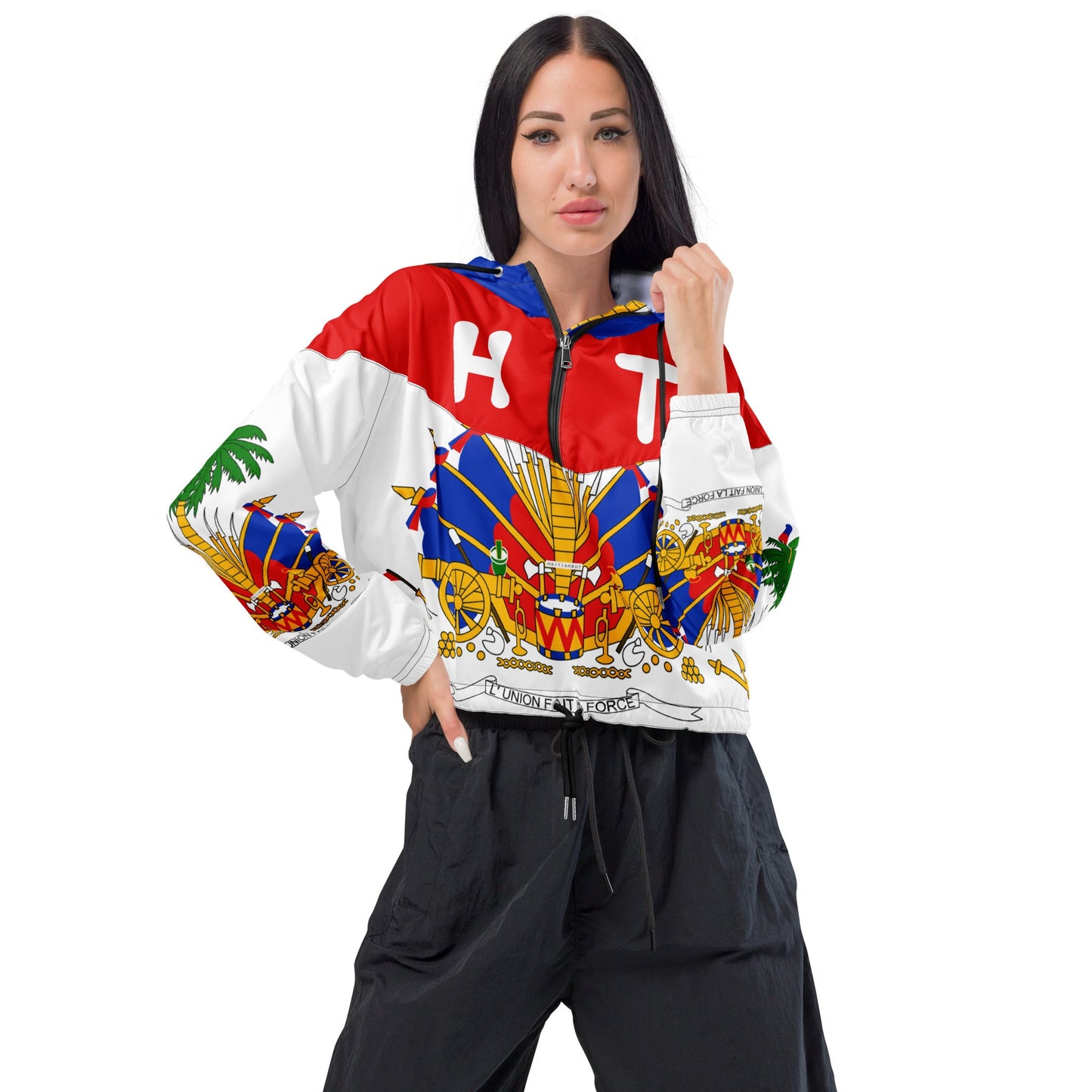 02-HT Women’s cropped windbreaker - Haitianbuy