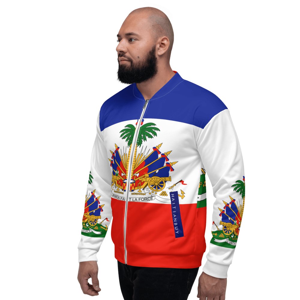 09-RED 6 BLUE HAITIAN Unisex Bomber Jacket - Haitianbuy