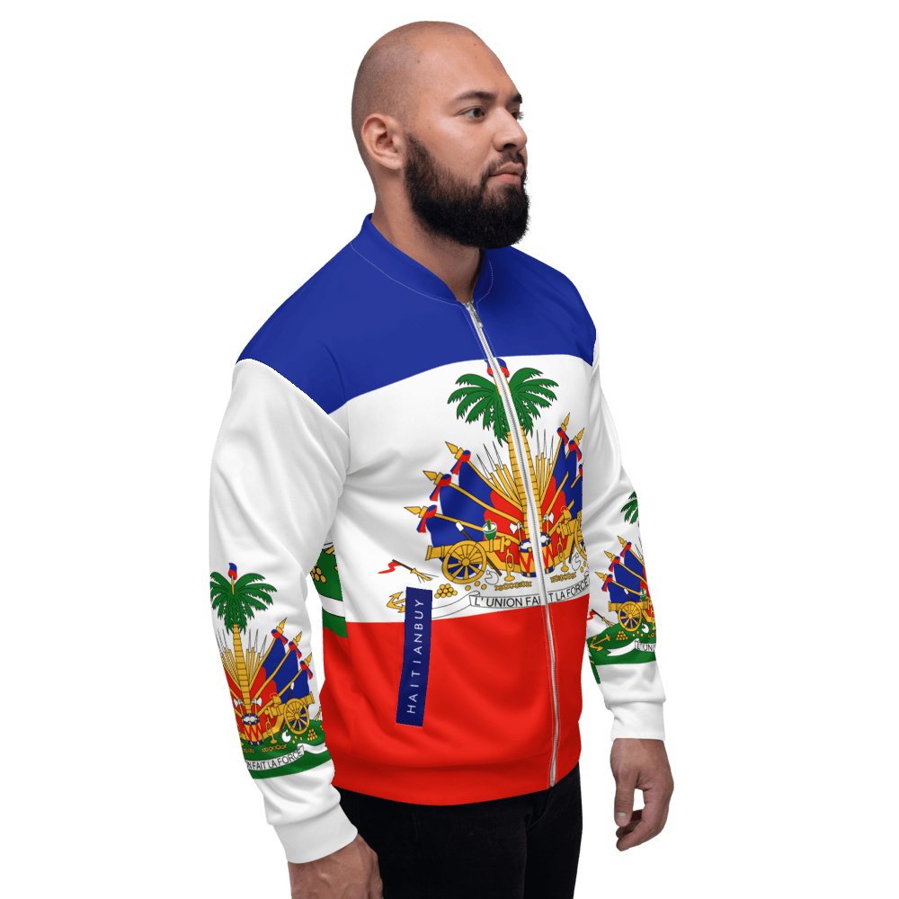 09-RED 6 BLUE HAITIAN Unisex Bomber Jacket - Haitianbuy