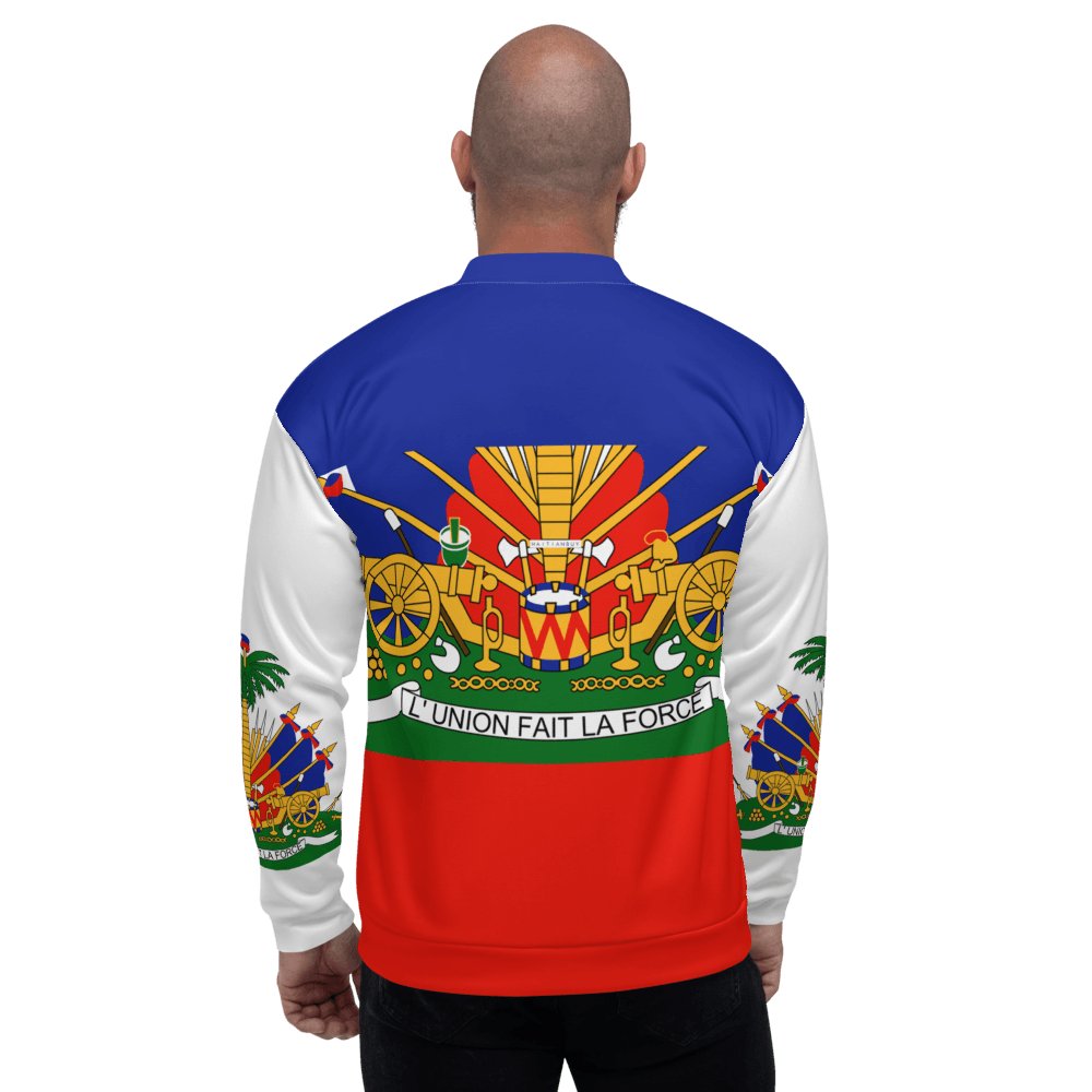 09-RED 6 BLUE HAITIAN Unisex Bomber Jacket - Haitianbuy