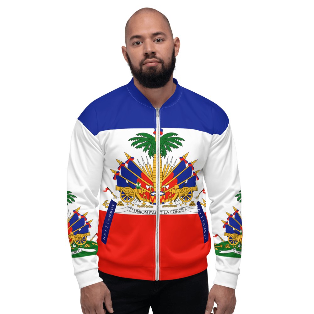 09-RED 6 BLUE HAITIAN Unisex Bomber Jacket - Haitianbuy