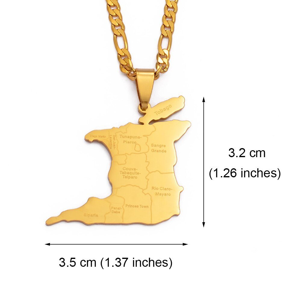 14- Map Necklace - Haitianbuy