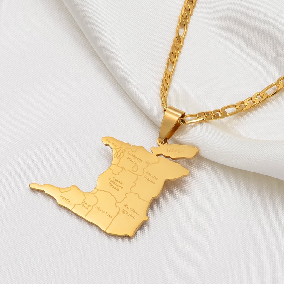 14- Map Necklace - Haitianbuy