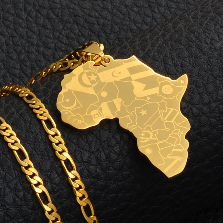 14- Map Necklace - Haitianbuy