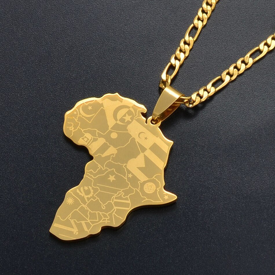 14- Map Necklace - Haitianbuy