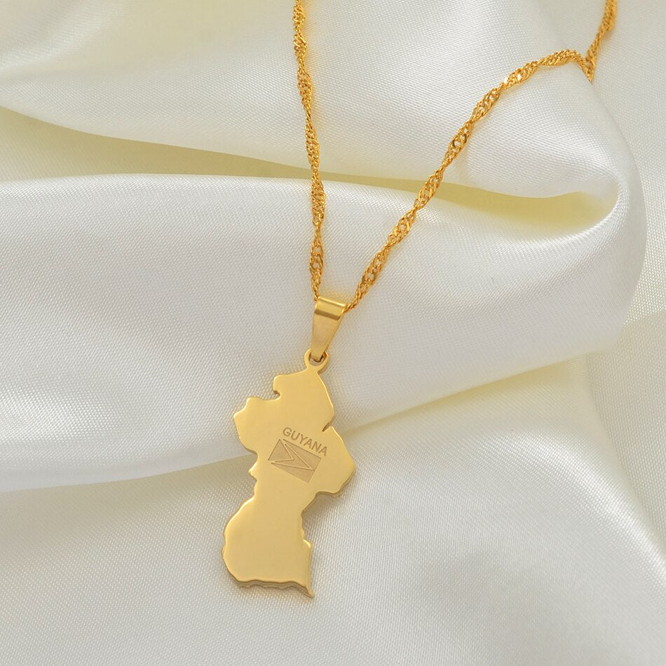 14- Map Necklace - Haitianbuy