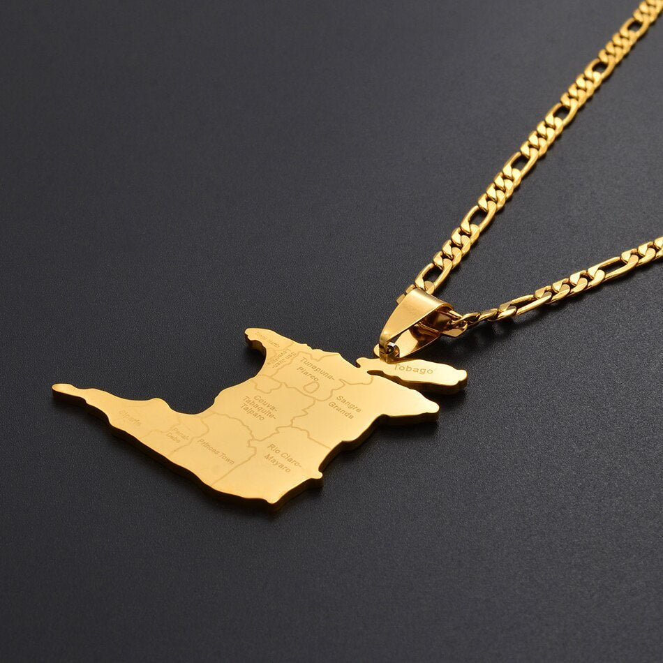 14- Map Necklace - Haitianbuy