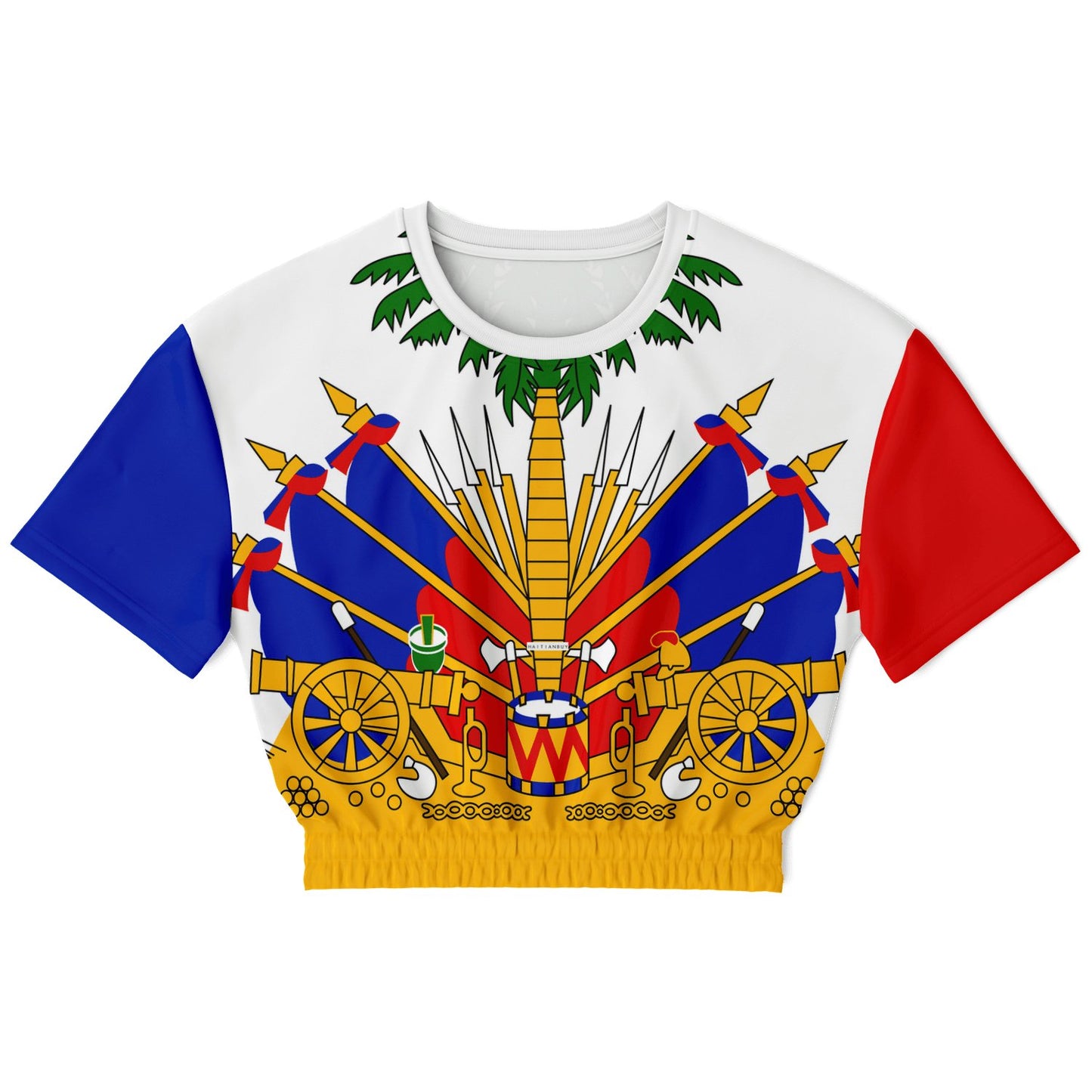 17-Cropped short sleeve sweatshirt - Haitianbuy