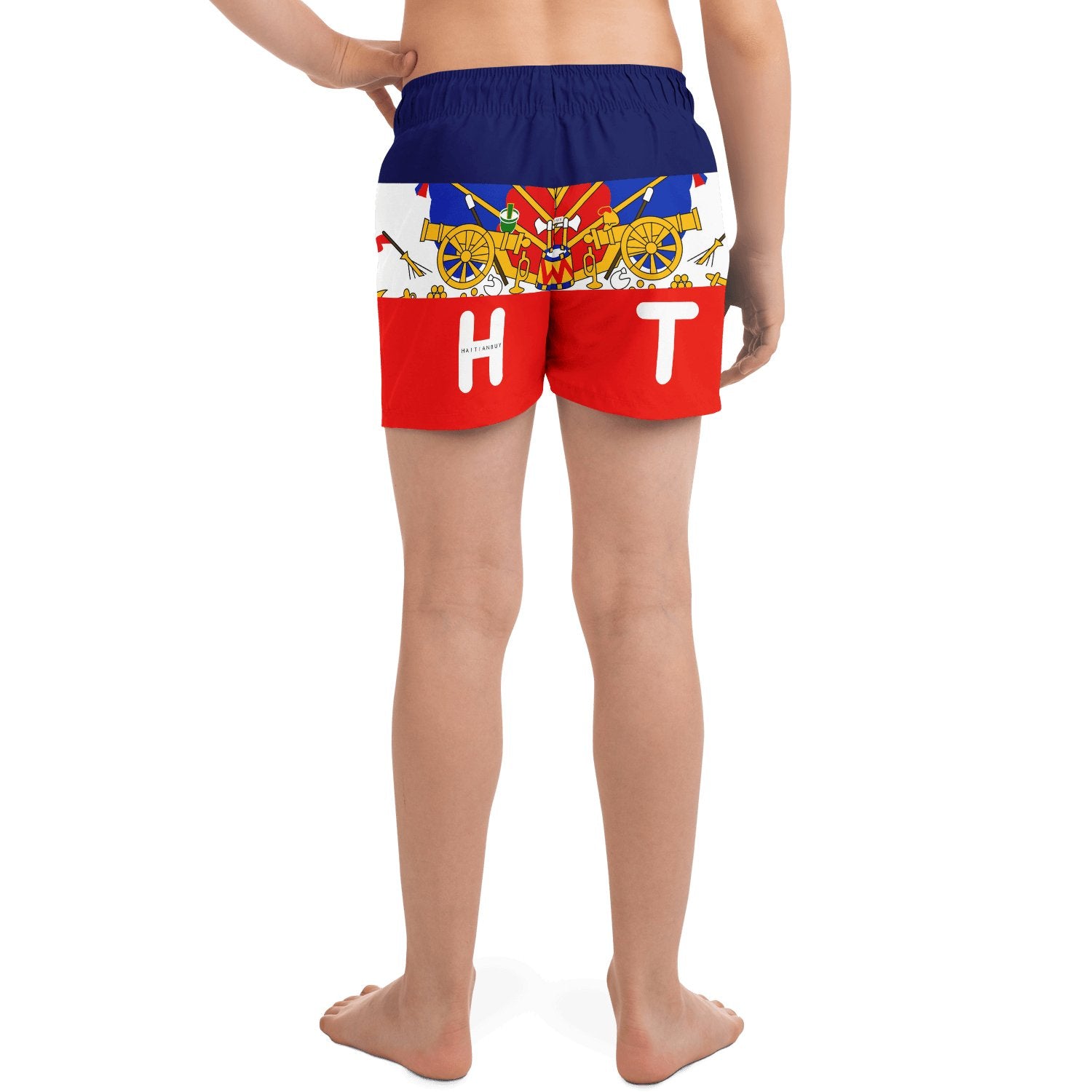 17-Haitian Blue & Red Short Kids - Haitianbuy