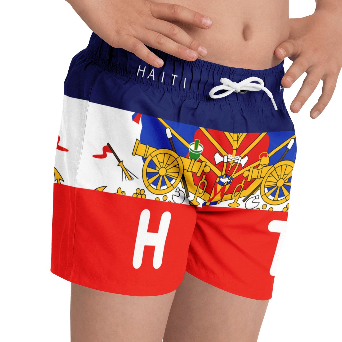 17-Haitian Blue & Red Short Kids - Haitianbuy