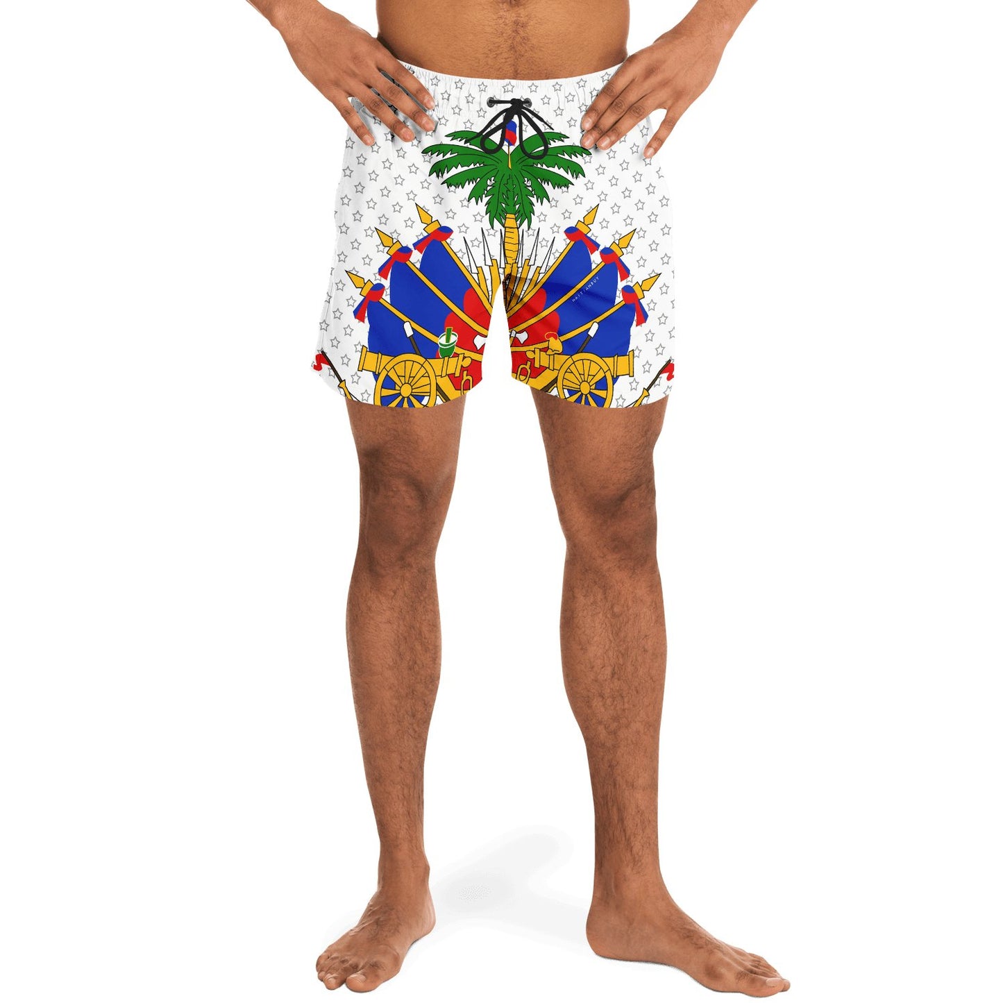 27-COAT OF ARM OF HAITI Star Swim Trunks Men - Haitianbuy