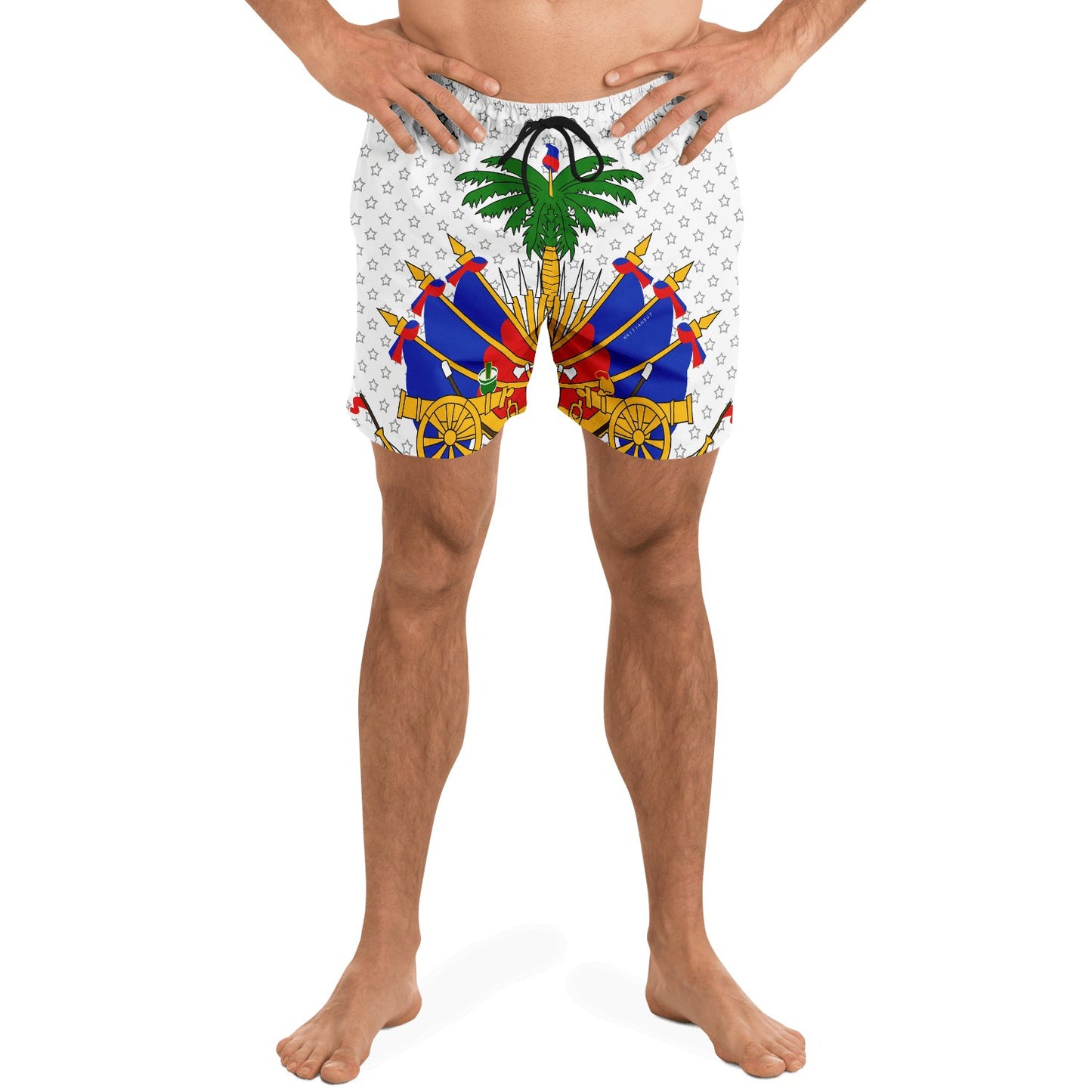 27-COAT OF ARM OF HAITI Star Swim Trunks Men - Haitianbuy