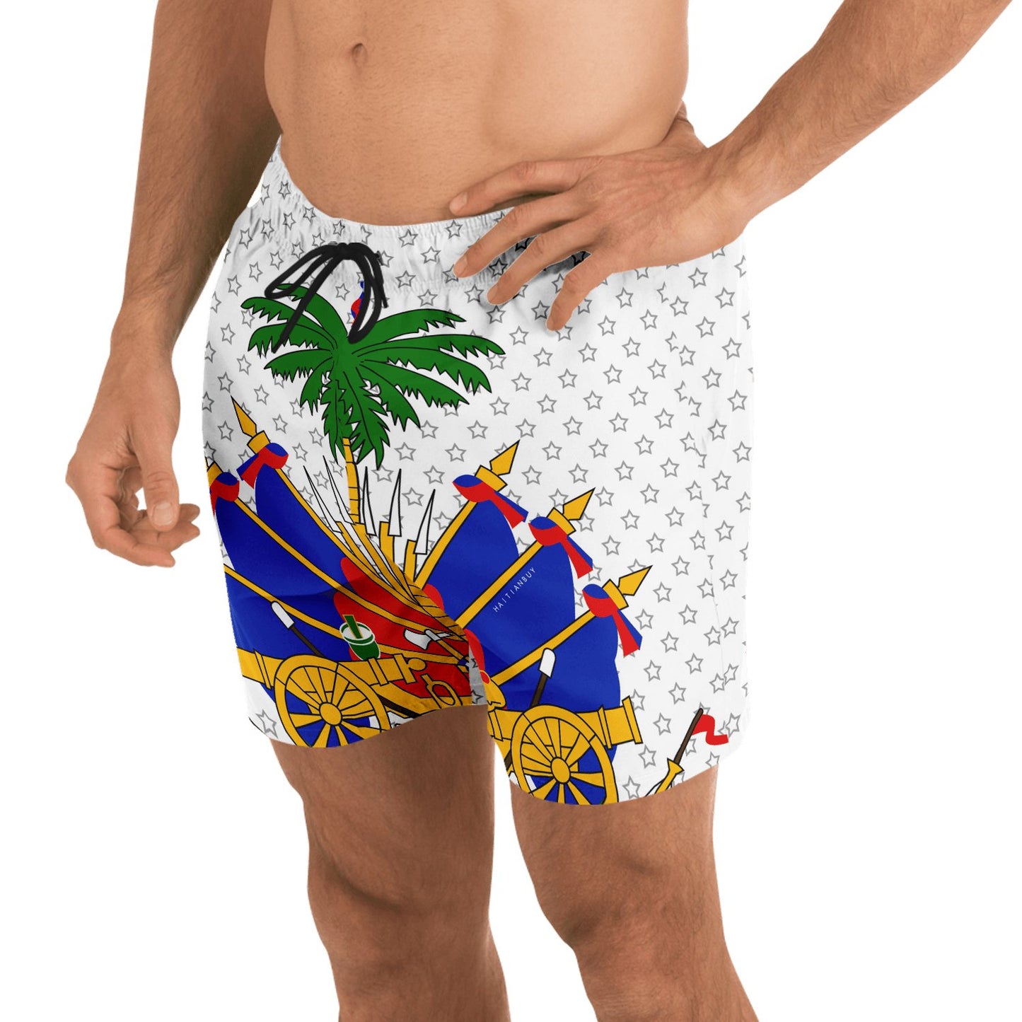 27-COAT OF ARM OF HAITI Star Swim Trunks Men - Haitianbuy