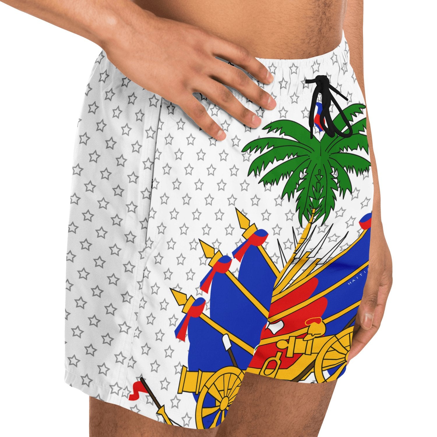 27-COAT OF ARM OF HAITI Star Swim Trunks Men - Haitianbuy