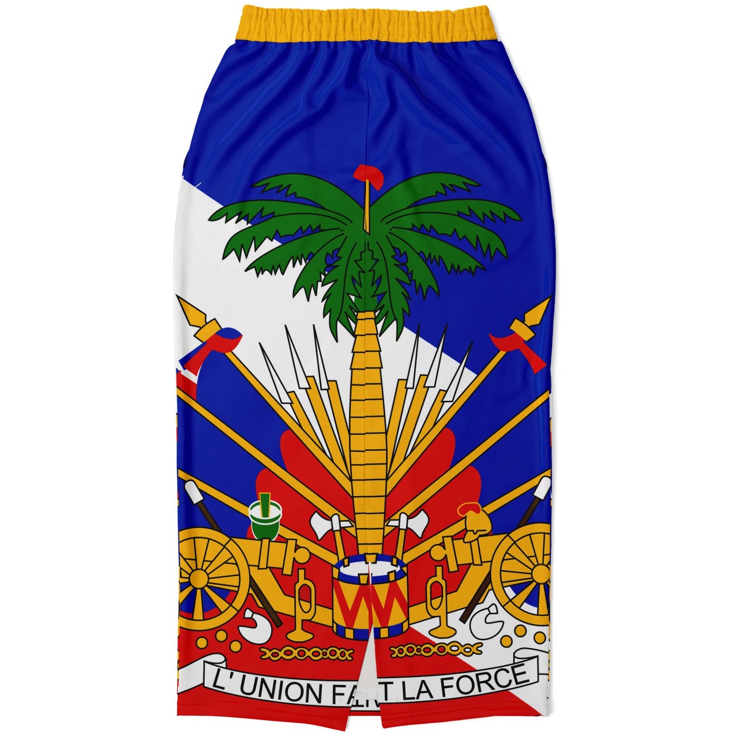 COAT OF ARMS OF HAITI Fashion Long Pocket Skirt - Haitianbuy