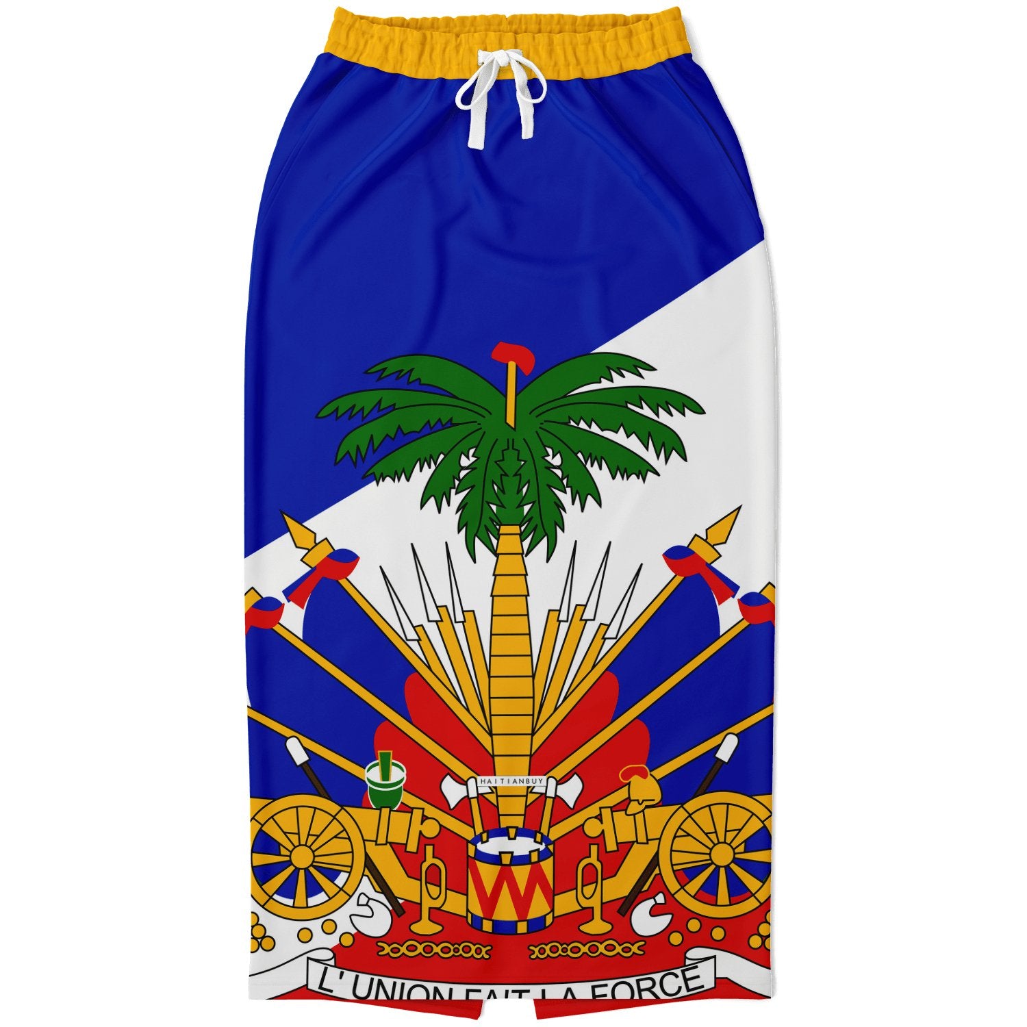 COAT OF ARMS OF HAITI Fashion Long Pocket Skirt - Haitianbuy