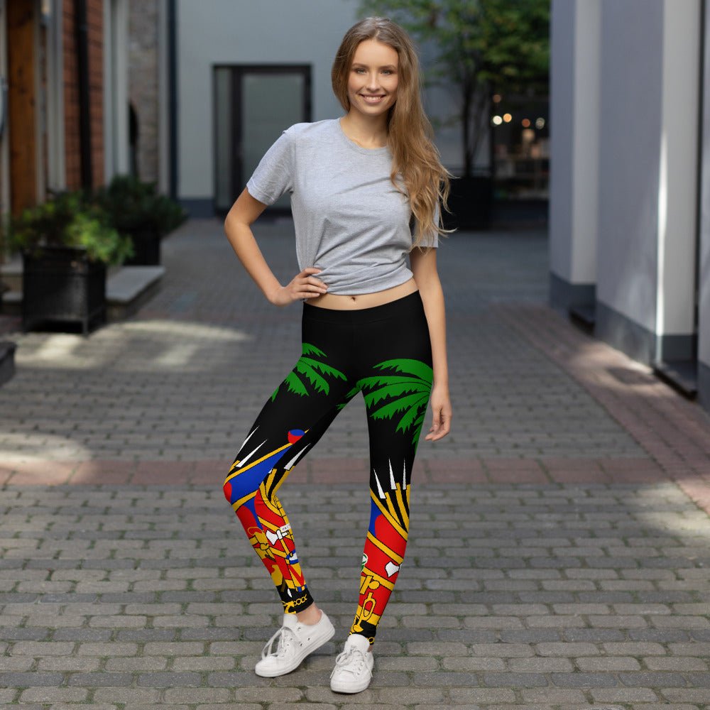 coat of arms of Haiti Leggings - Haitianbuy