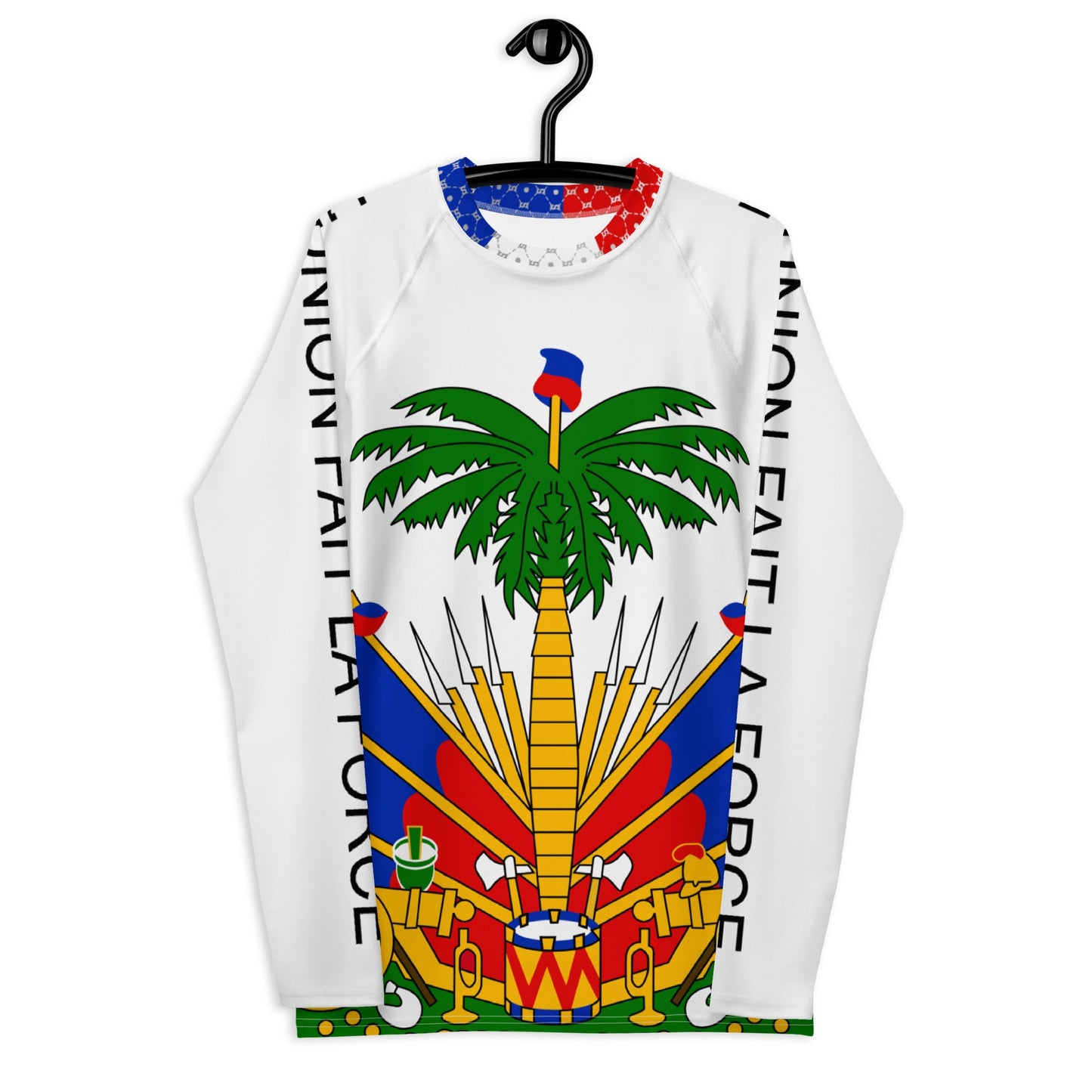 COAT OF ARMS OF HAITI Men's Rash Guard - Haitianbuy