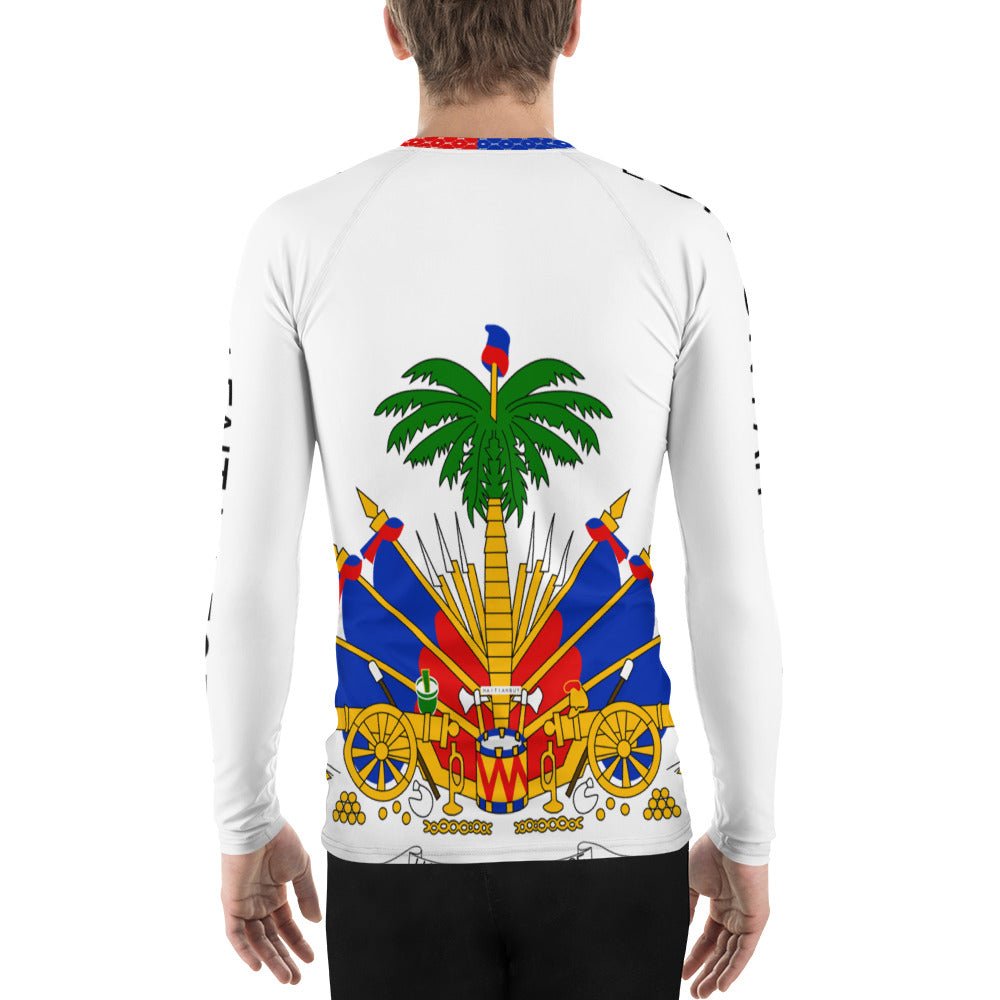 COAT OF ARMS OF HAITI Men's Rash Guard - Haitianbuy