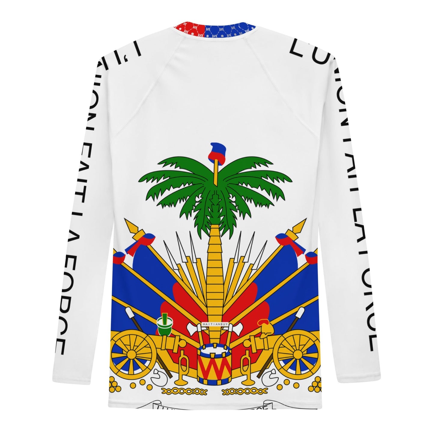 COAT OF ARMS OF HAITI Men's Rash Guard - Haitianbuy