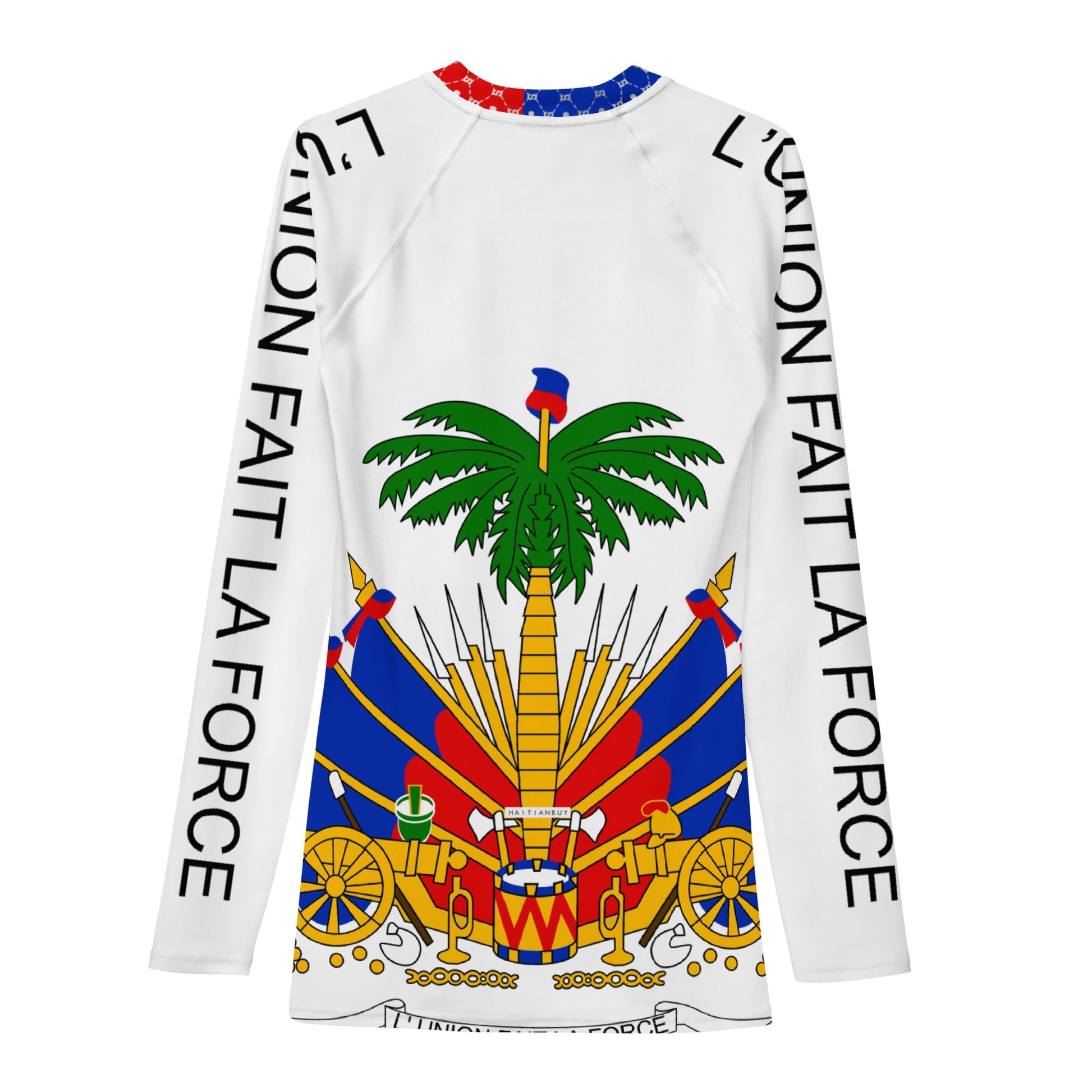 COAT OF ARMS OF HAITI Men's Rash Guard - Haitianbuy