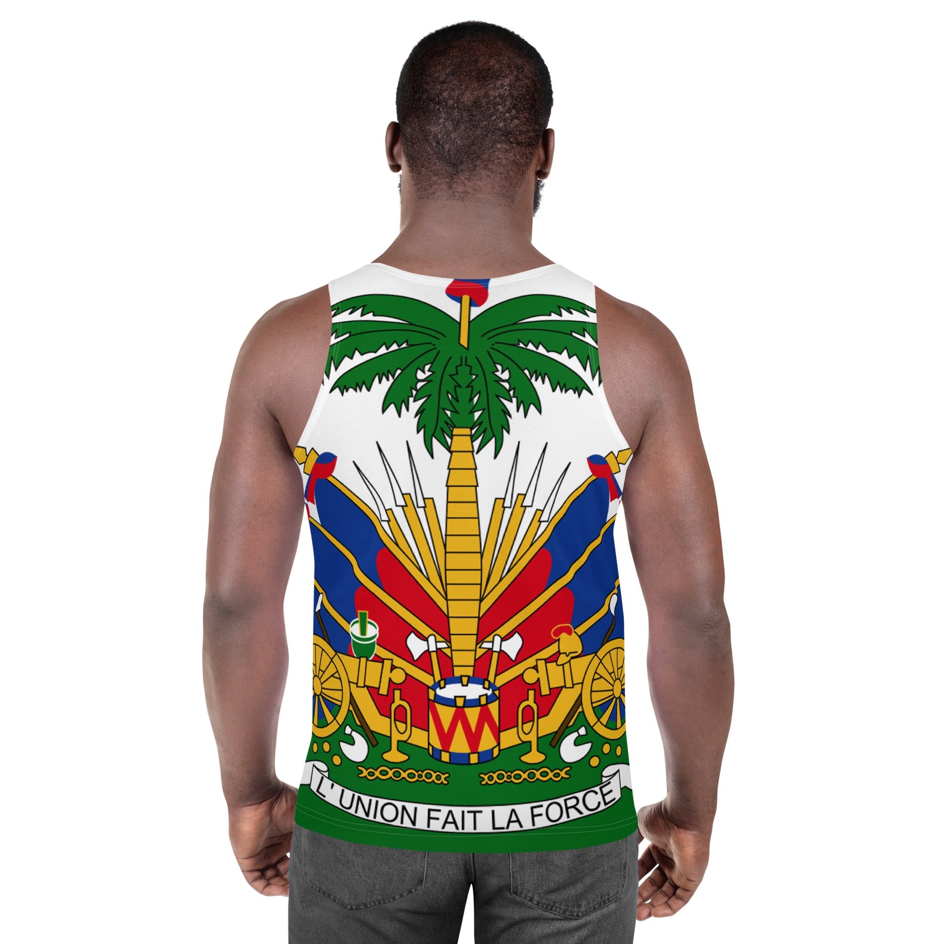 full Coat of arms of Haiti Unisex Tank Top - Haitianbuy