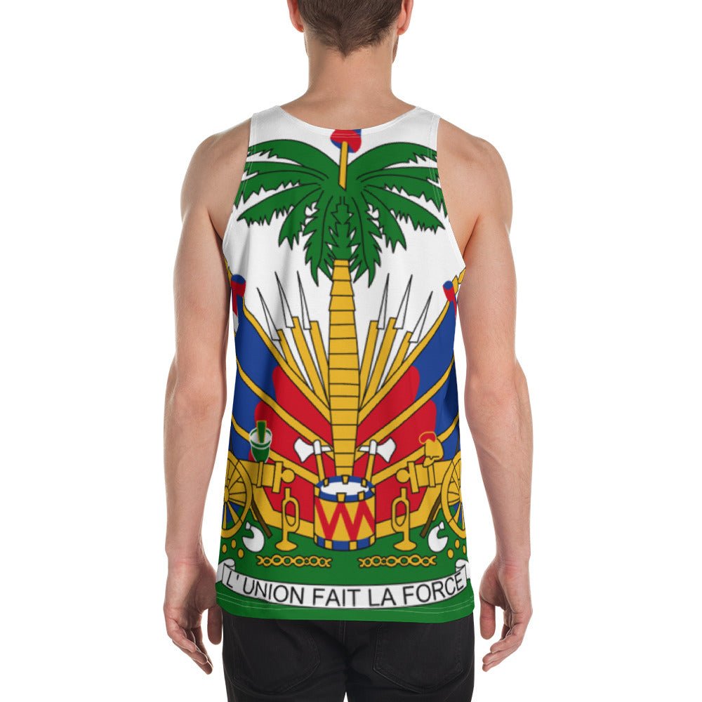 full Coat of arms of Haiti Unisex Tank Top - Haitianbuy