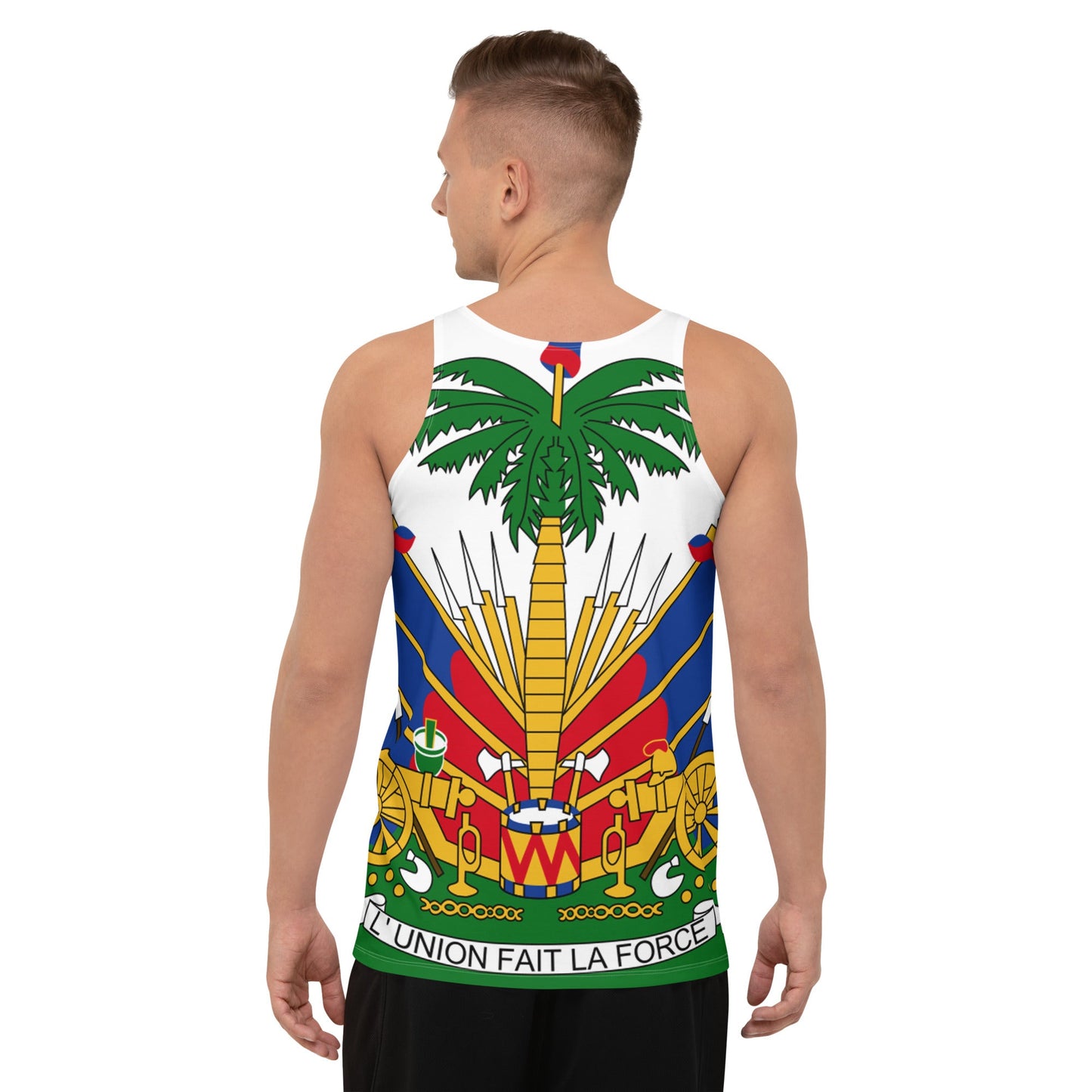 full Coat of arms of Haiti Unisex Tank Top - Haitianbuy