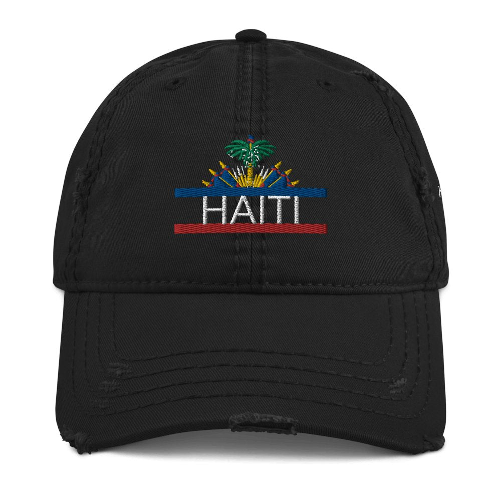 Haiti Distressed Dad Hat - Haitianbuy