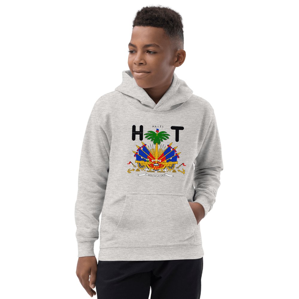 HT COAT OF ARMS OF HAITI Kids Hoodie - Haitianbuy