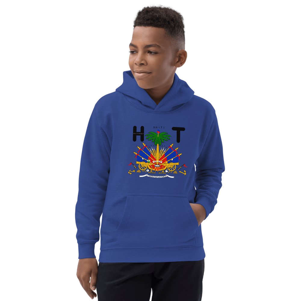 HT COAT OF ARMS OF HAITI Kids Hoodie - Haitianbuy