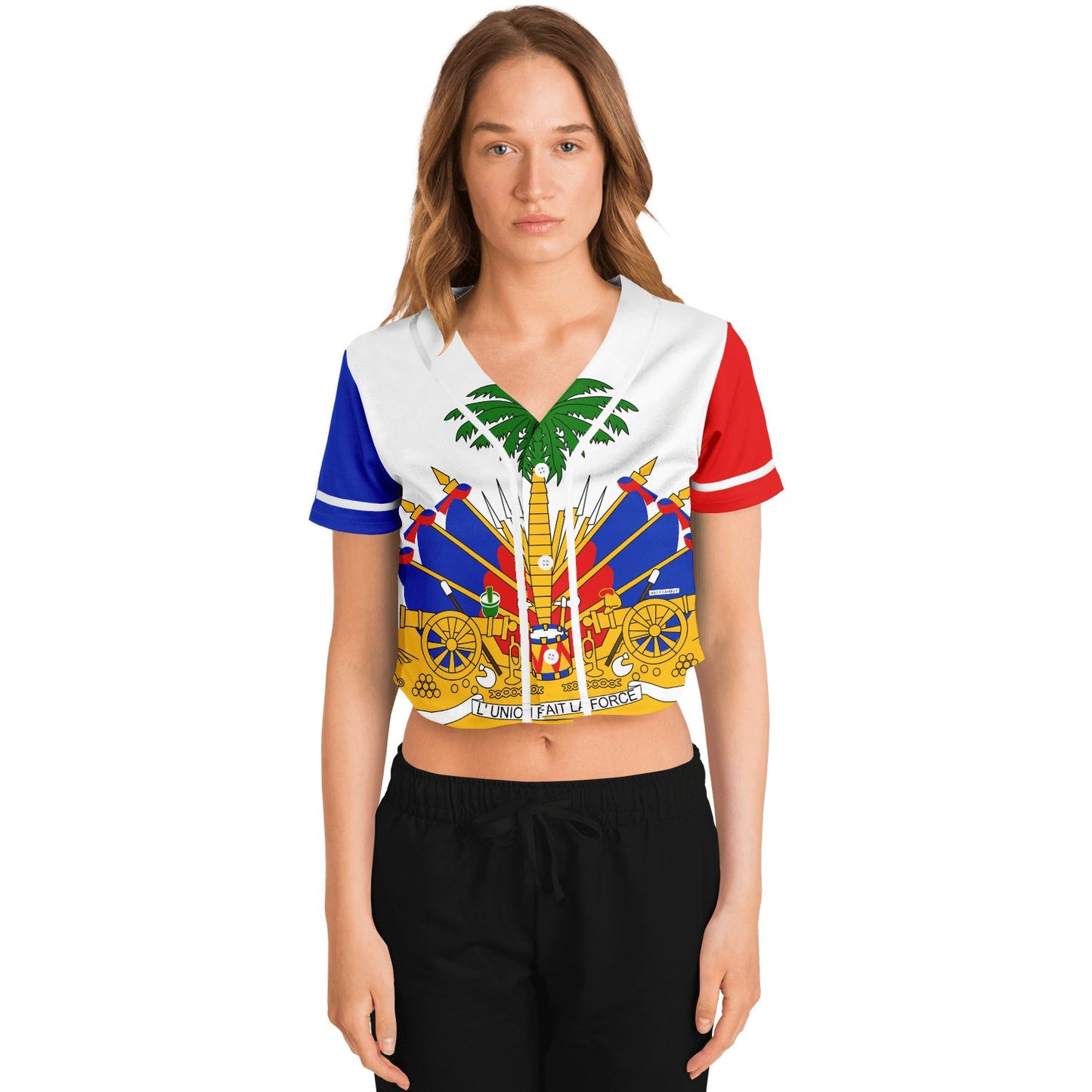 HT CROPPED BASEBALL JERSEY (WOMEN) - Haitianbuy