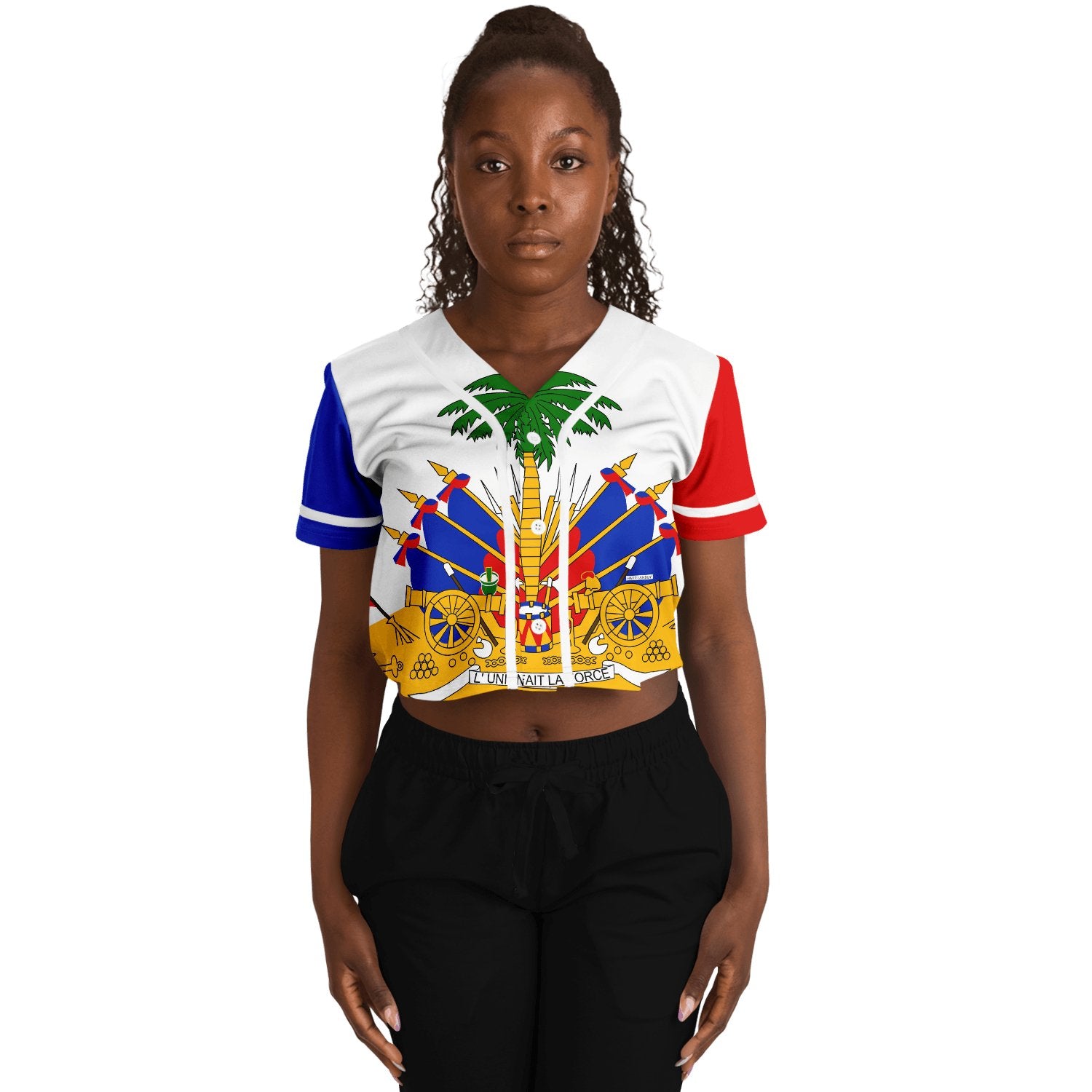 HT CROPPED BASEBALL JERSEY (WOMEN) - Haitianbuy