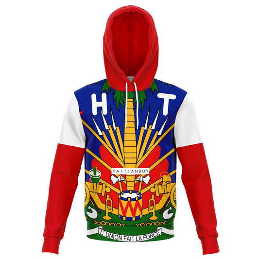 RED & BLUE All over print Haitian Hoodie - Haitianbuy