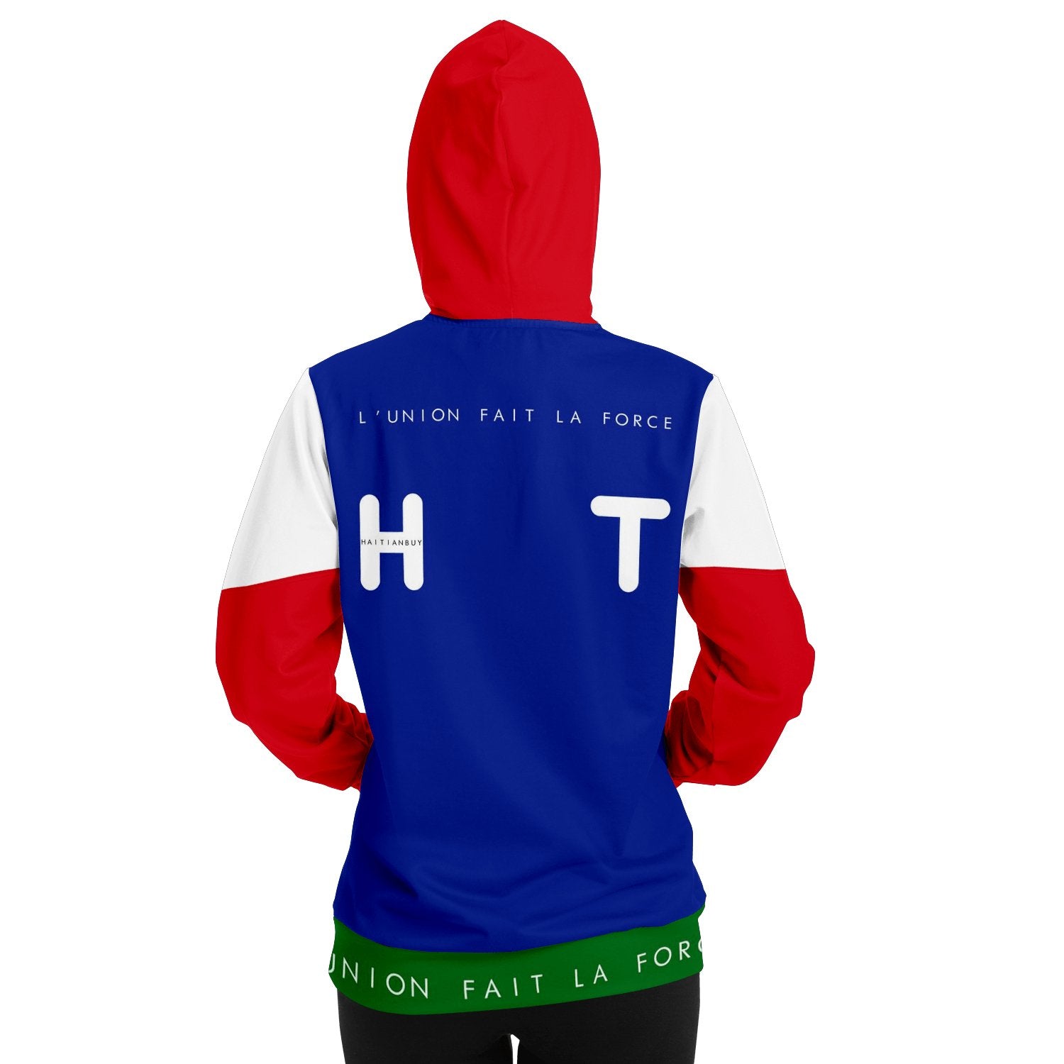 RED & BLUE All over print Haitian Hoodie - Haitianbuy