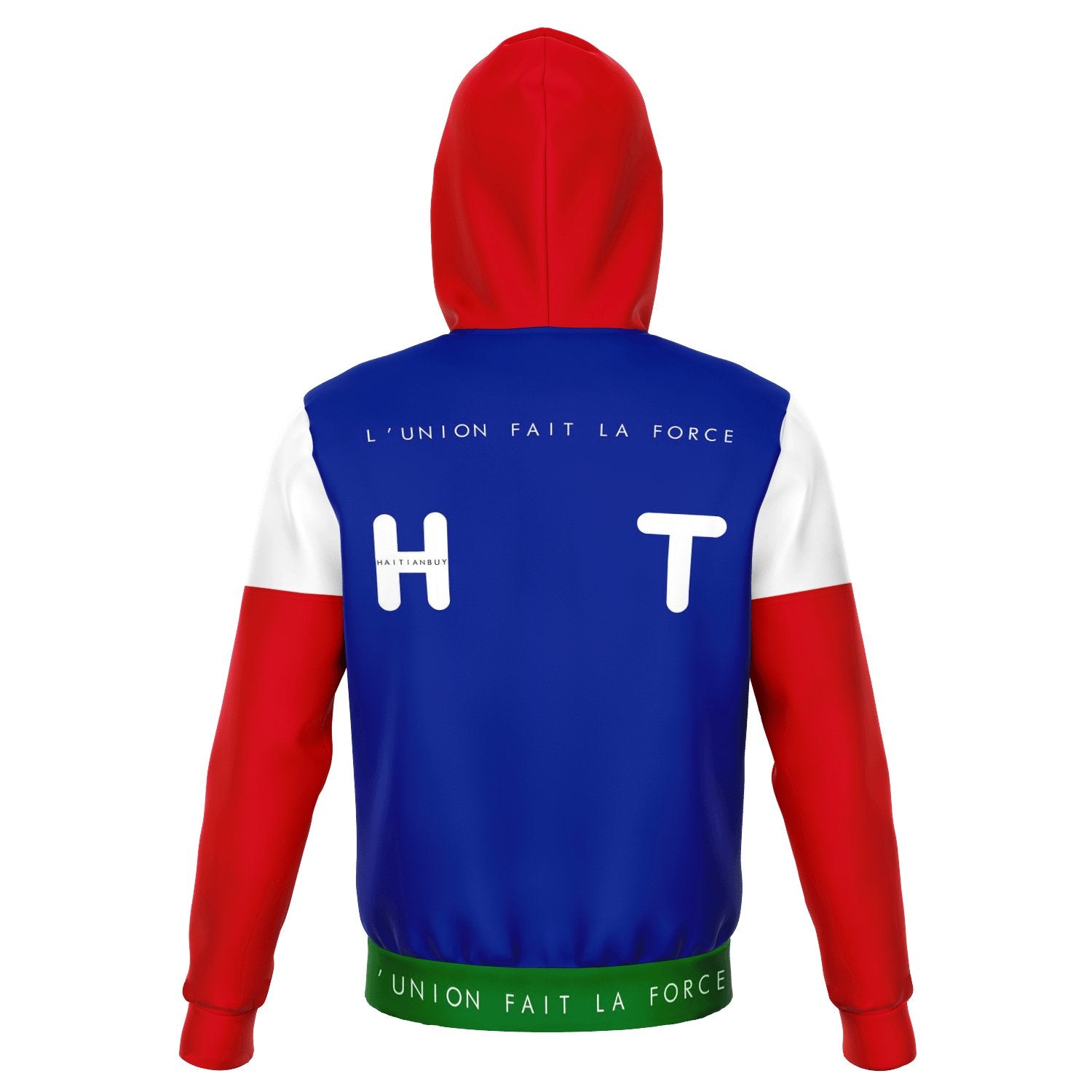 RED & BLUE All over print Haitian Hoodie - Haitianbuy