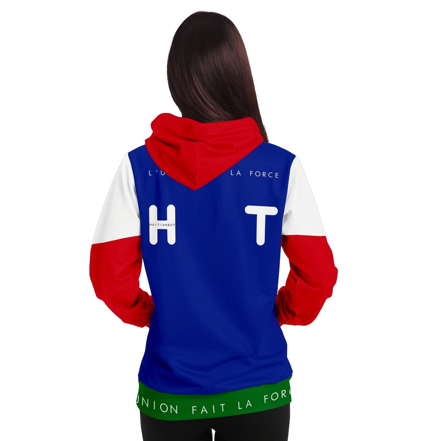 RED & BLUE All over print Haitian Hoodie - Haitianbuy