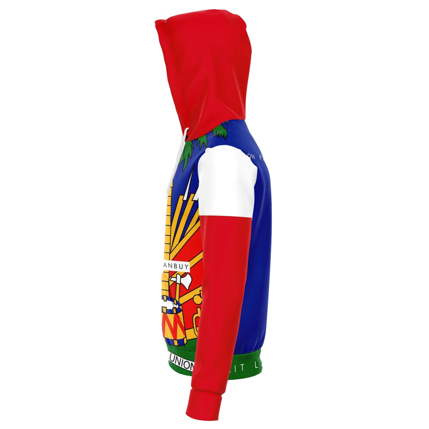 RED & BLUE All over print Haitian Hoodie - Haitianbuy